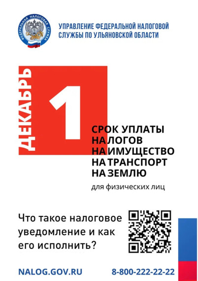 Уплатите налоги не позднее 1 декабря 2023 года!. Уплатите налоги не позднее 1 декабря 2023 года!.